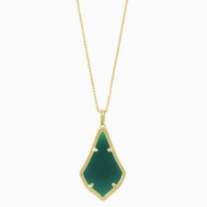 NWT Kendra Scott Alex Pendant in Emerald